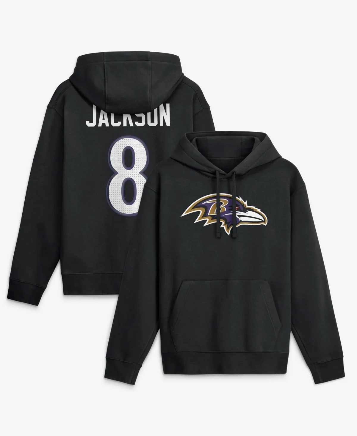 Lamar Jackson Baltimore Ravens Name & Number Hoodie by Nike