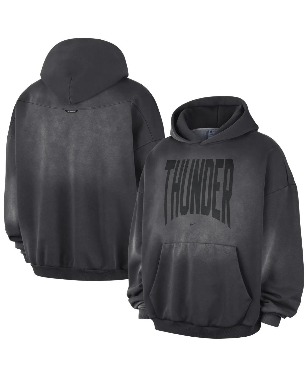Oklahoma City Thunder 2026 Standard Issue Travel Washed Fleece Pullover Hoodie by Nike