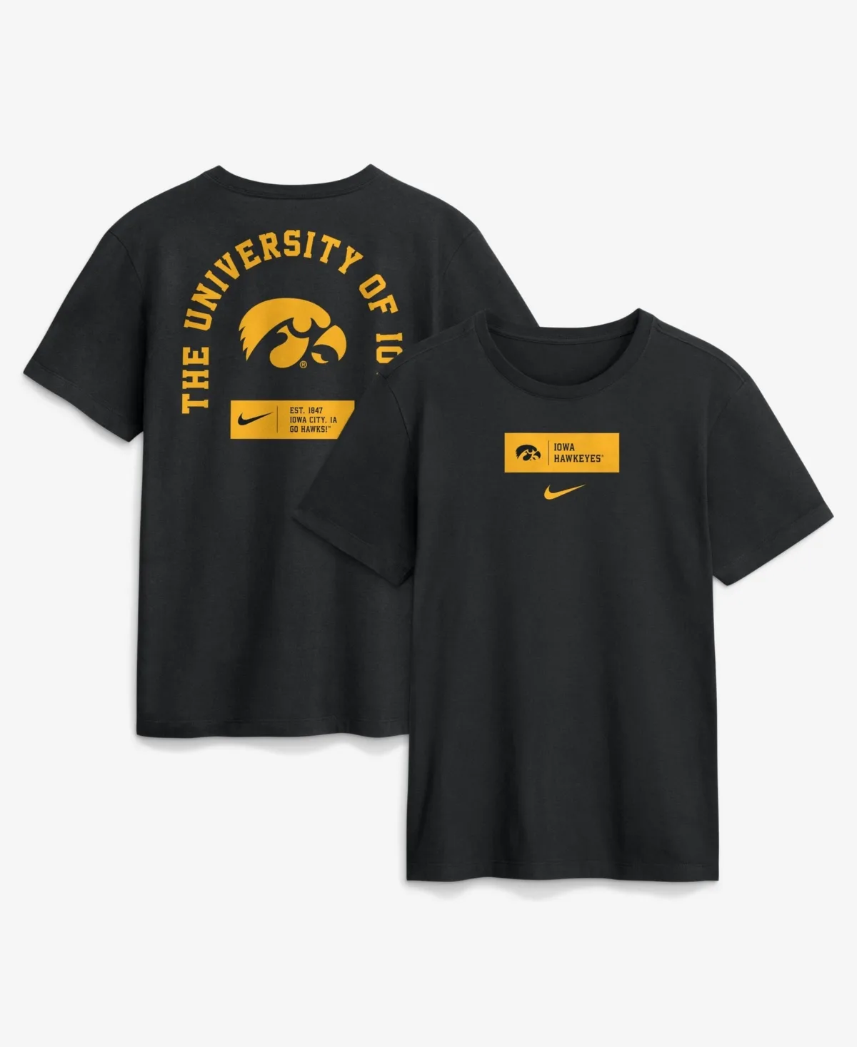 Iowa Hawkeyes Primetime Crew T-Shirt by Nike
