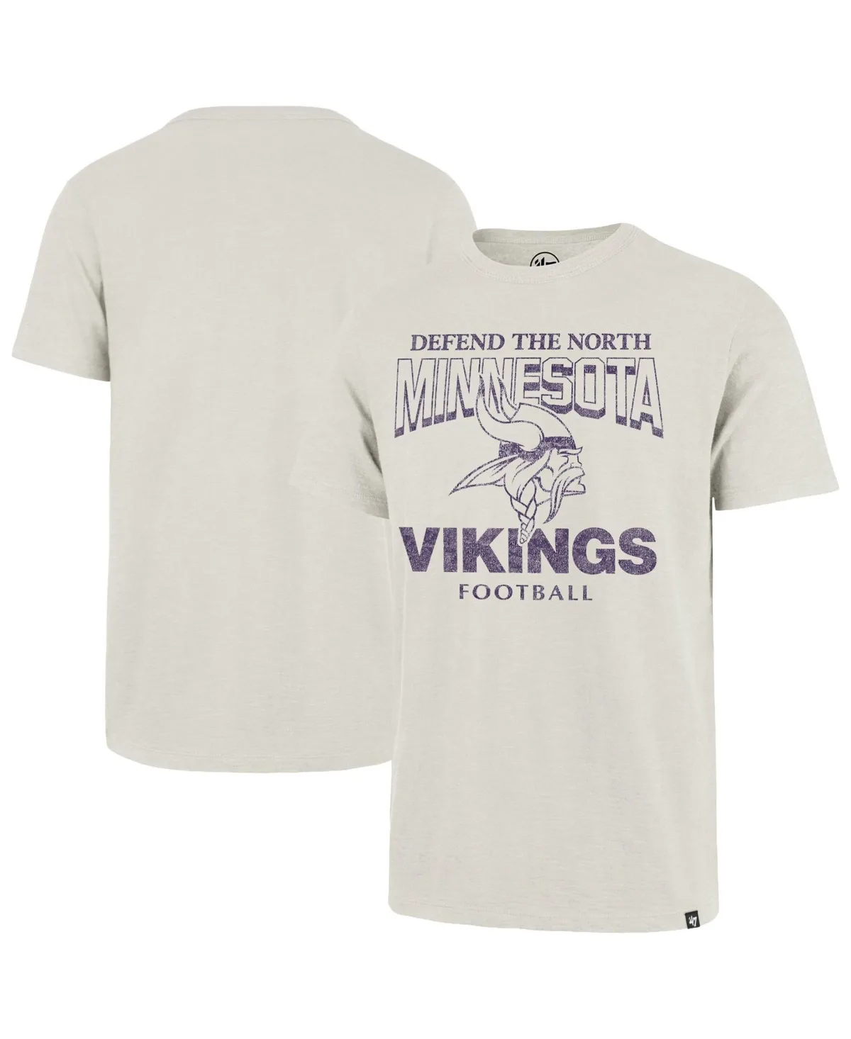 Minnesota Vikings Head on Distressed Slob T-Shirt by 47 Brand
