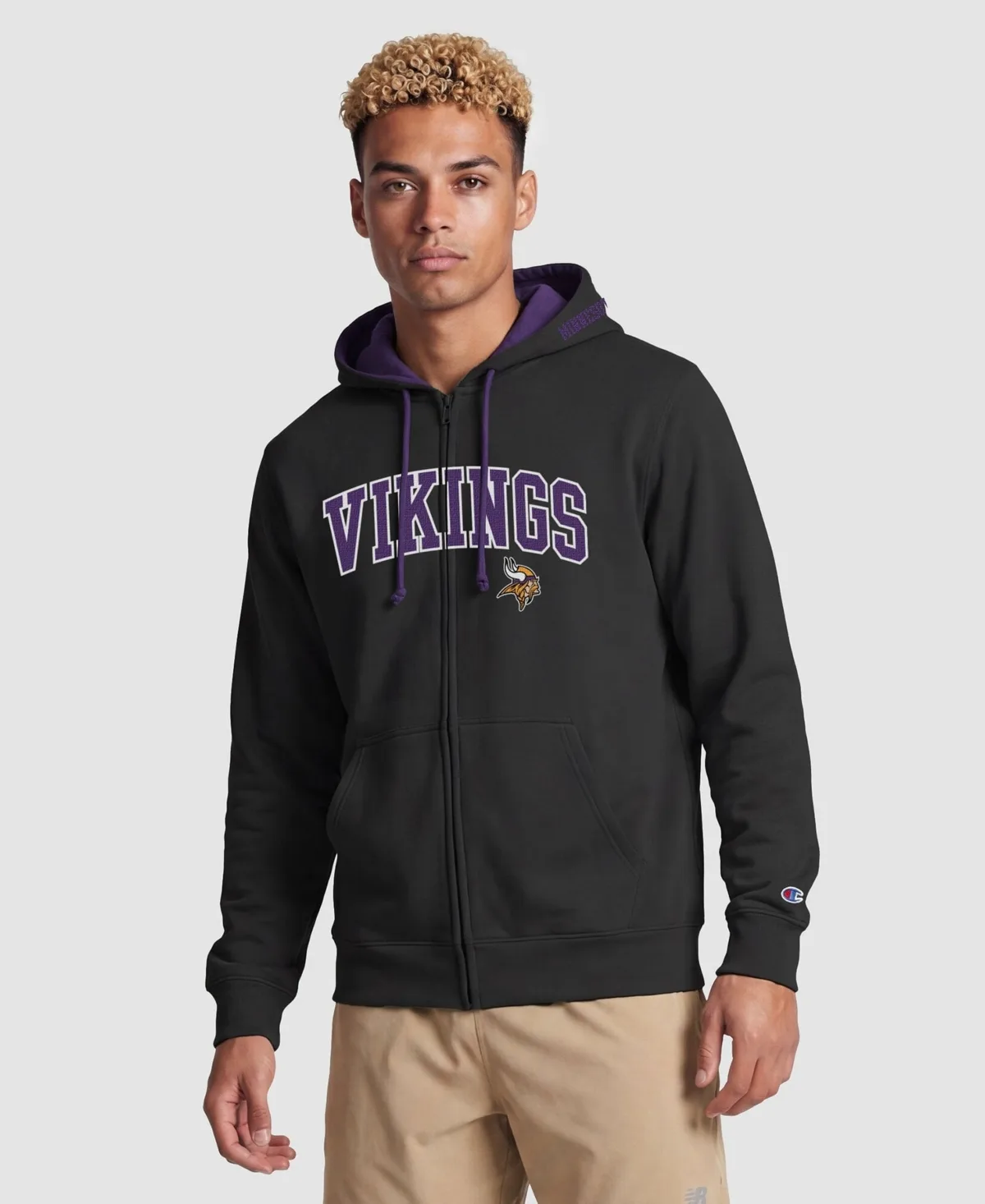 Minnesota Vikings Graphic Full-Zip Hoodie by Champion