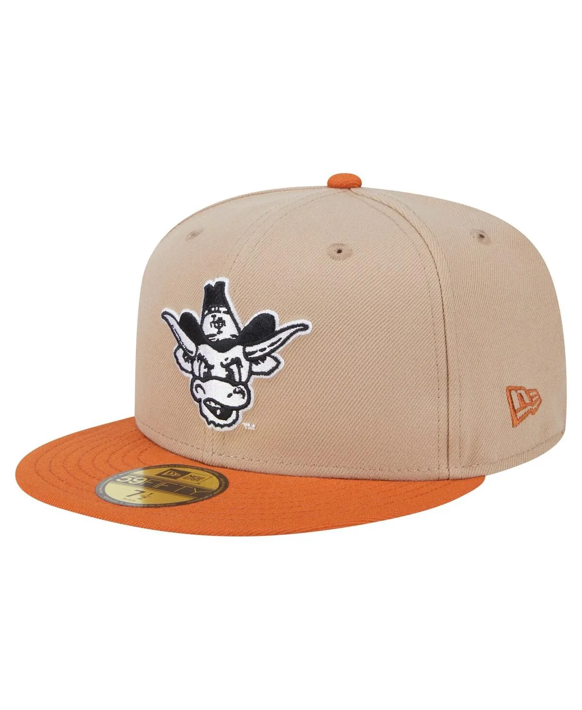 Texas Longhorns Throwback Two-Tone 59FIFTY Fitted Hat by New Era