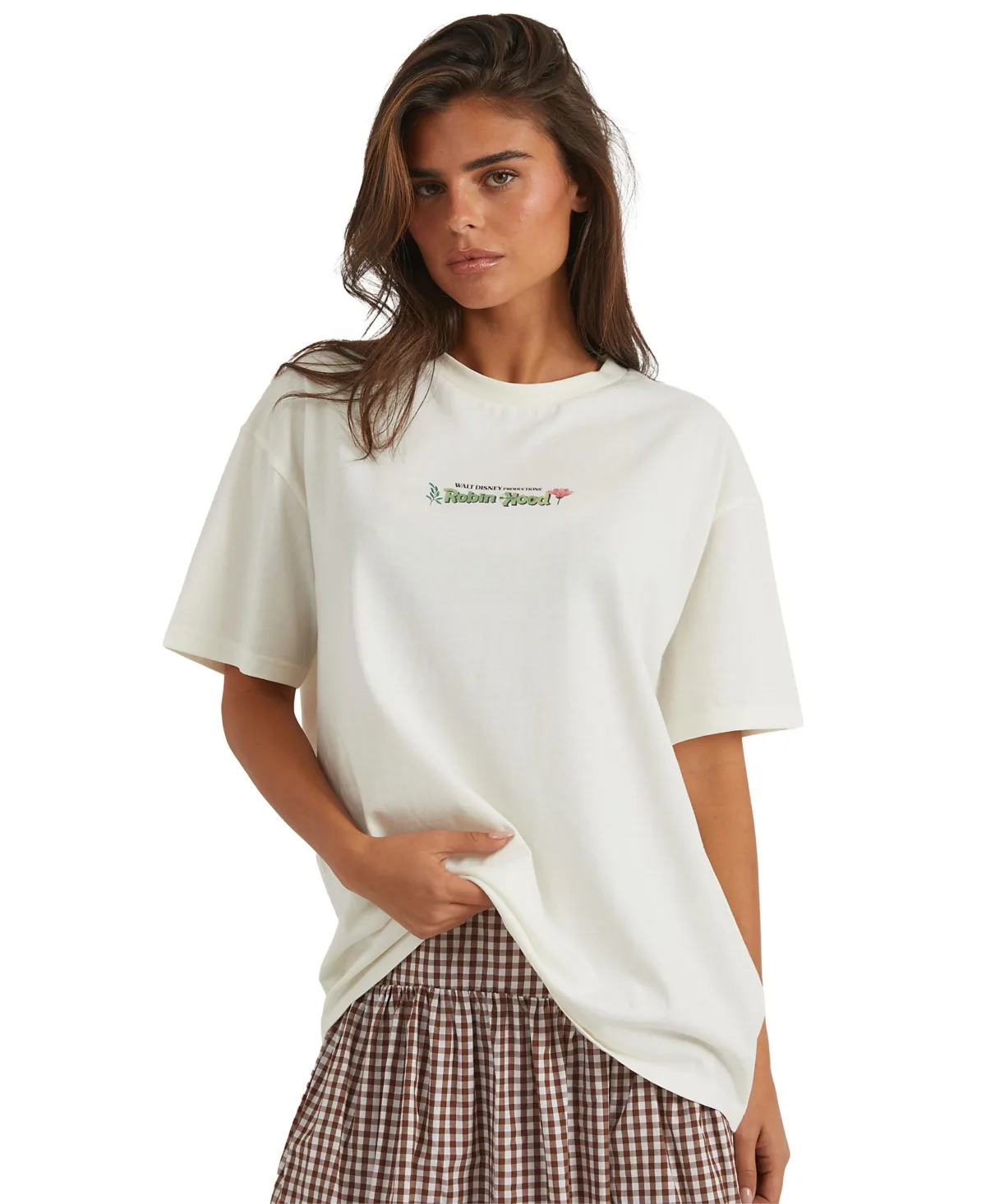 Disney Robin Hood Poster Oversized Graphic T-Shirt by Skinnydip London