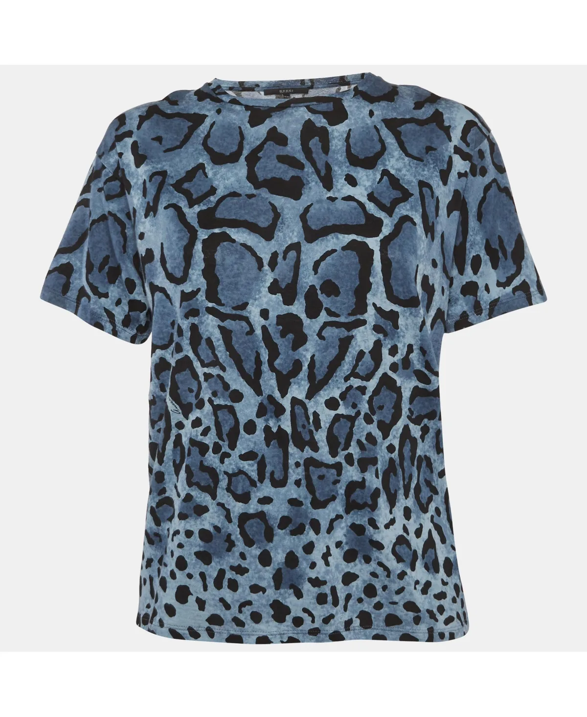 Pre-Owned Gucci Leopard-Print Short-Sleeve Crewneck T-Shirt by Gucci