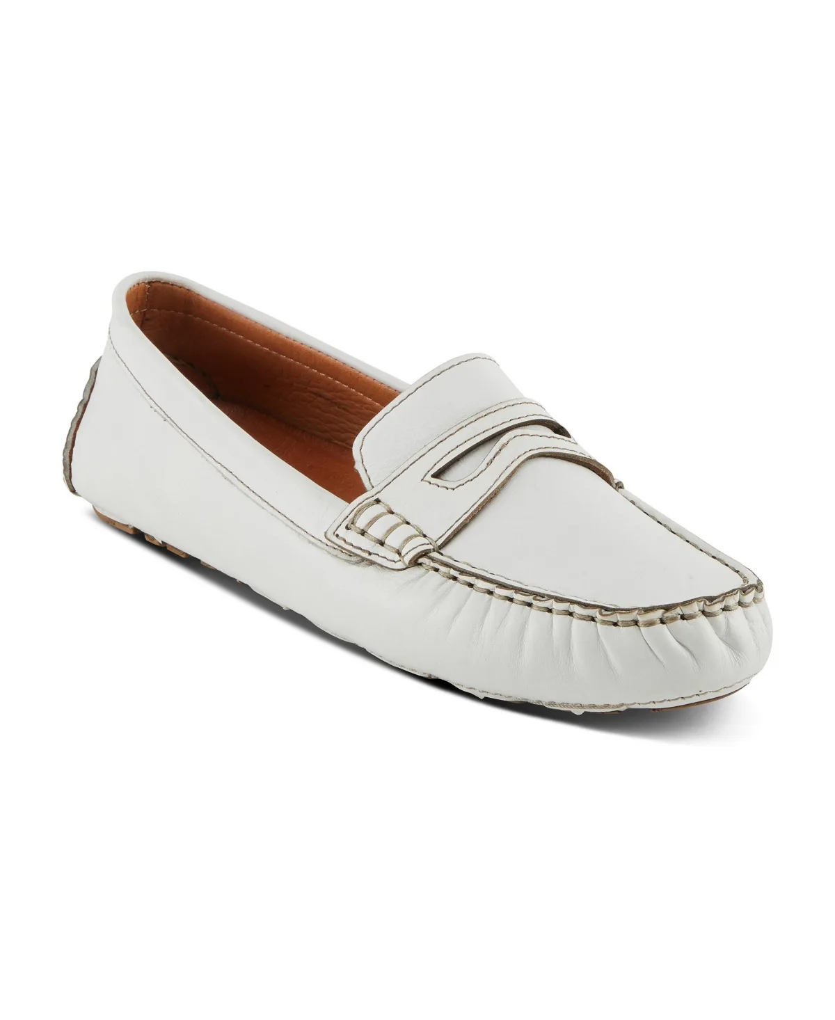 Audette Leather Moccasins with Removable Insole and Penny Keeper