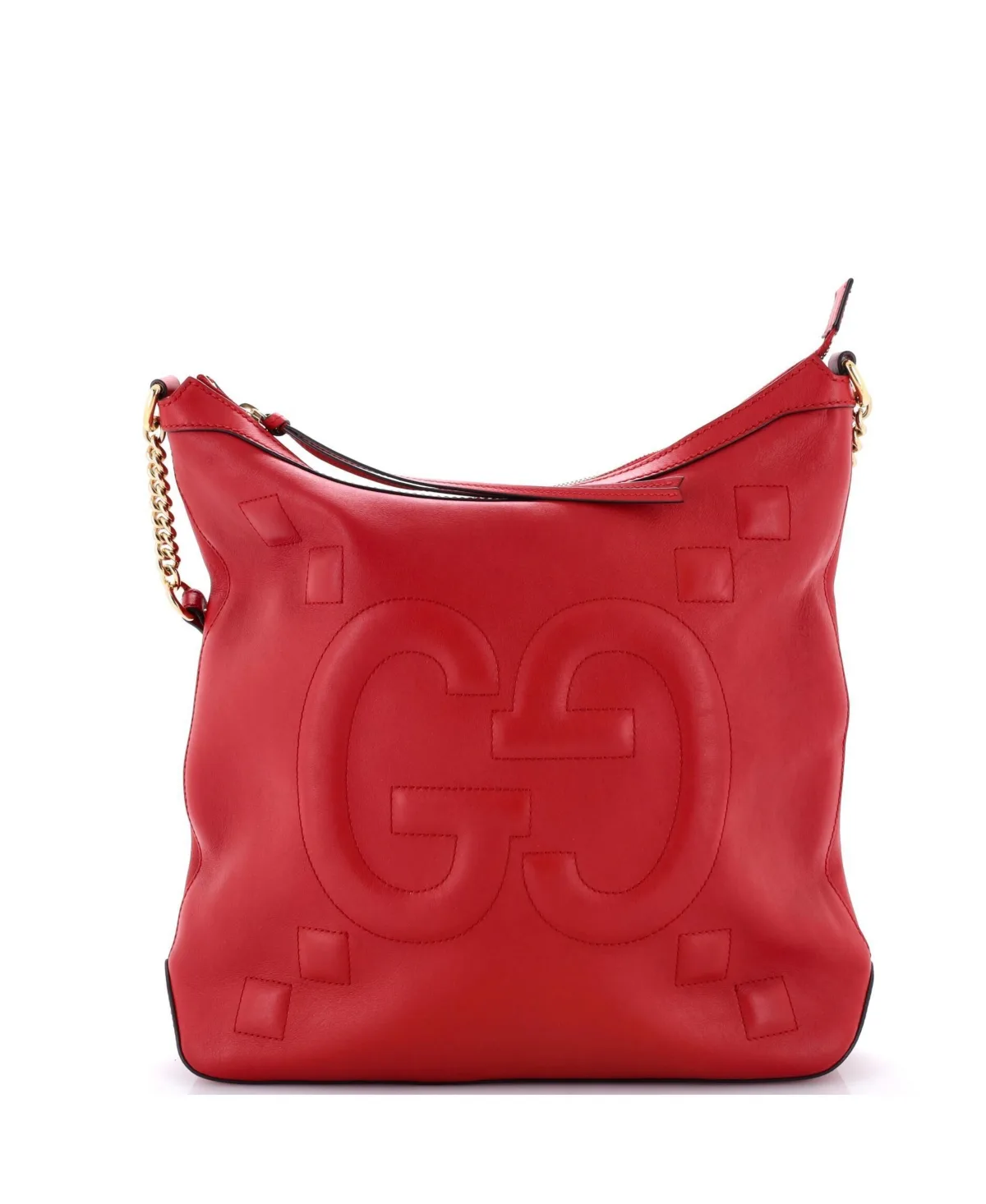 Pre-Owned Gucci Medium Apollo Hobo GG Embossed Calfskin by Gucci