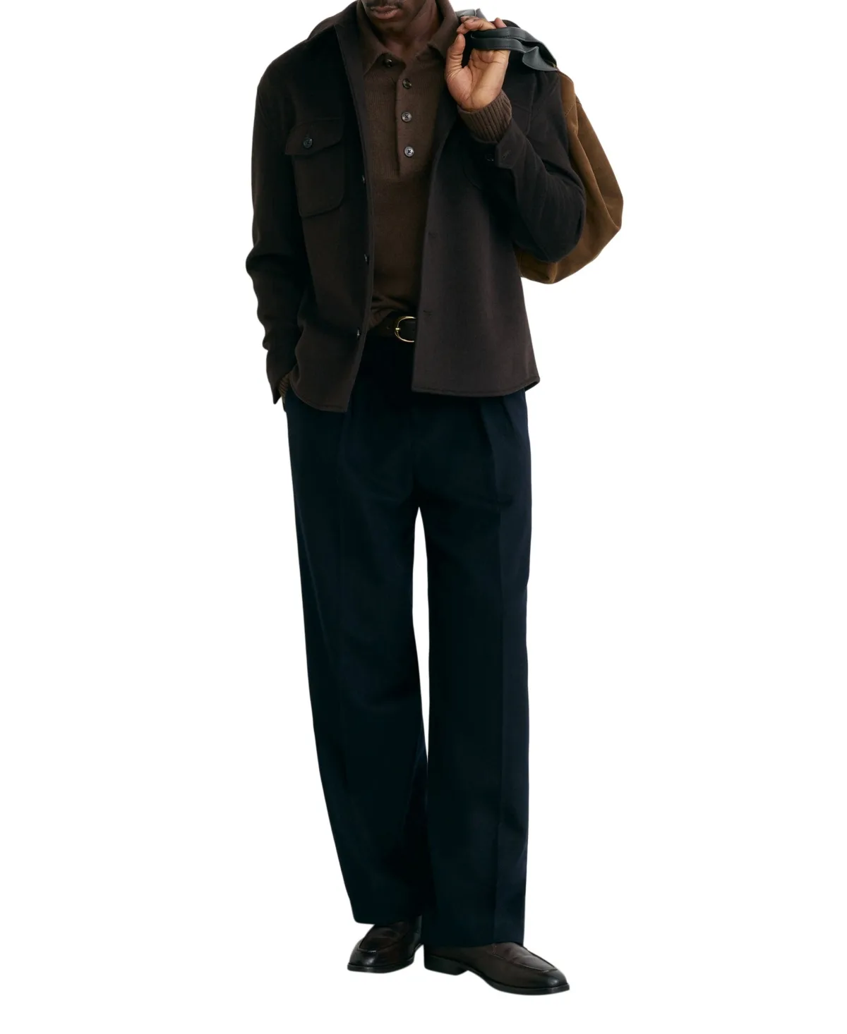 Liam Wool-Blend Twin Flap Pockets Overshirt by Reiss