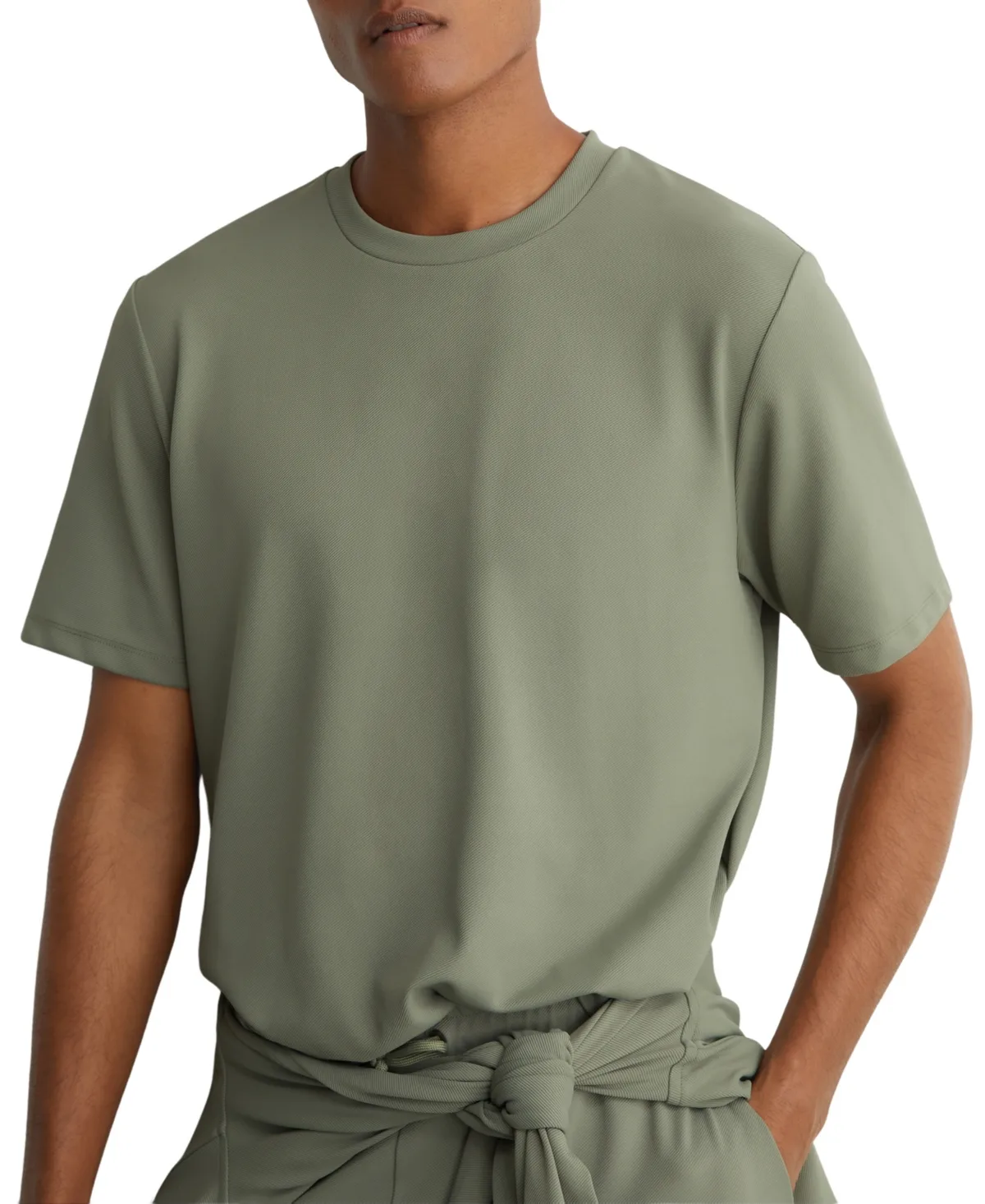 R-Flex Day Stretch-Twill Modern-Fit Crewneck T-Shirt by Reiss