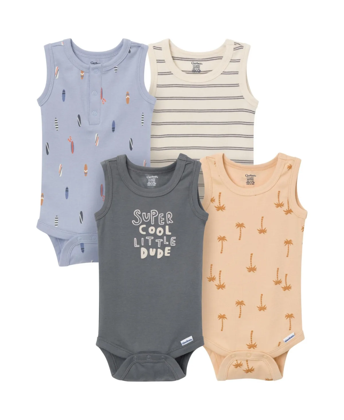 4-Pack Bodysuits by Gerber