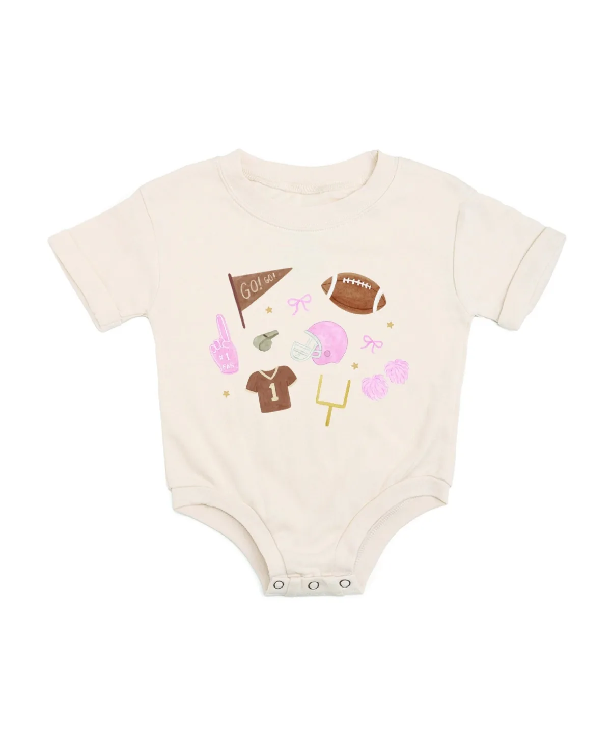 Game Day Icon Short Sleeve Romper by Sweet Wink