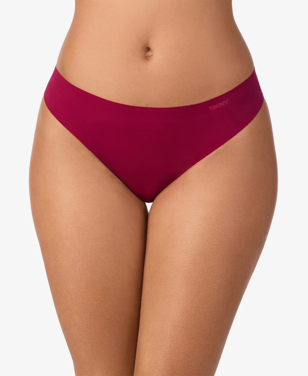 Litewear Cut Anywear Logo Thong Underwear by DKNY