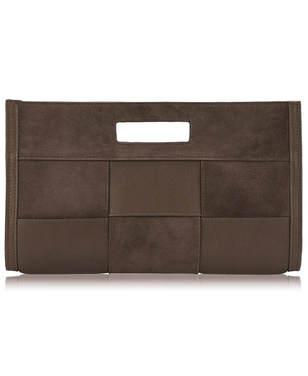 Remy Suede Medium Evening Clutch Handbag