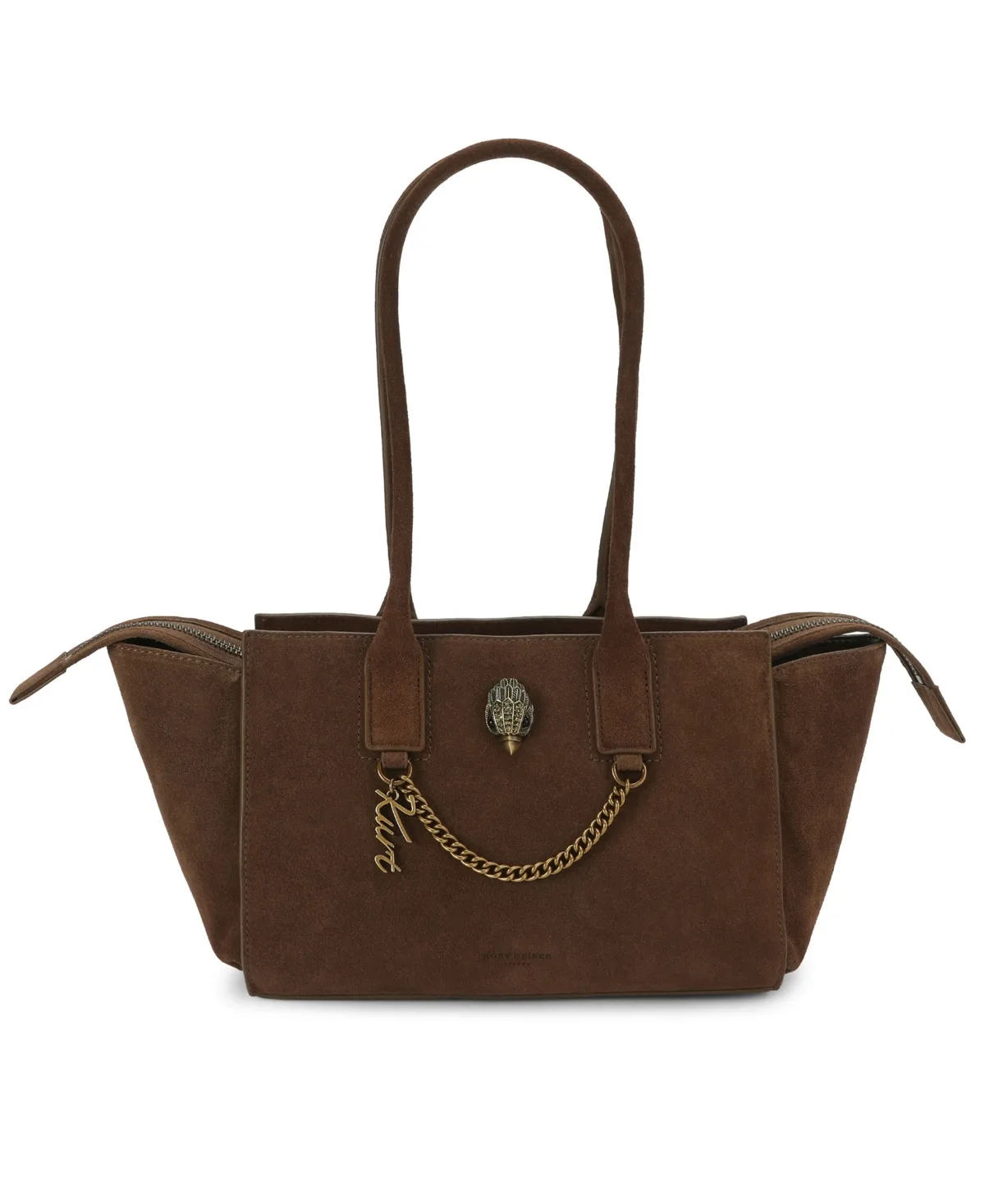 Medium Sloane Suede Shoulder Handbag by Kurt Geiger