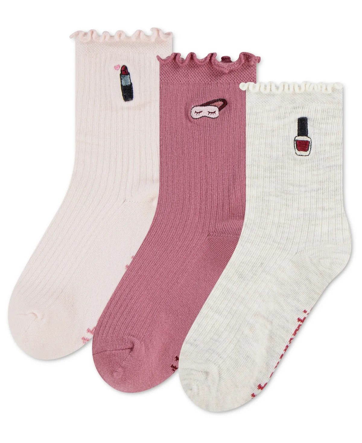 3-Pack Half-Crew Lettuce Socks by Abercrombie Kids