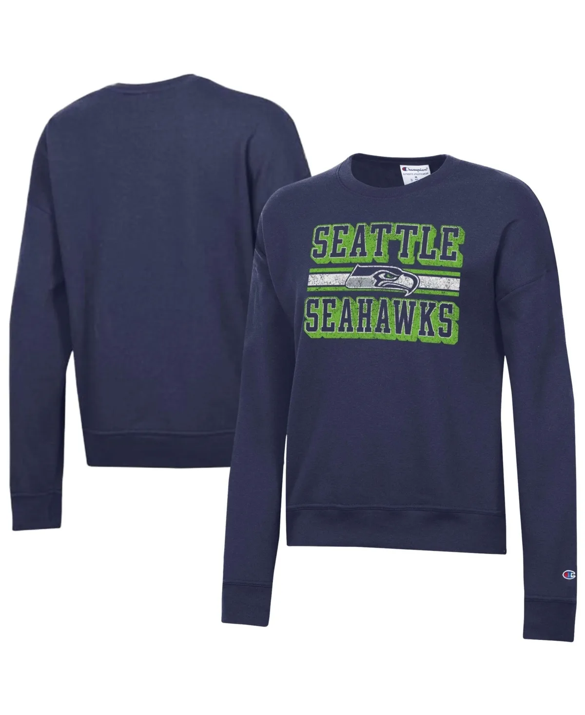 Seattle Seahawks Graphic Crewneck Sweatshirt by Champion