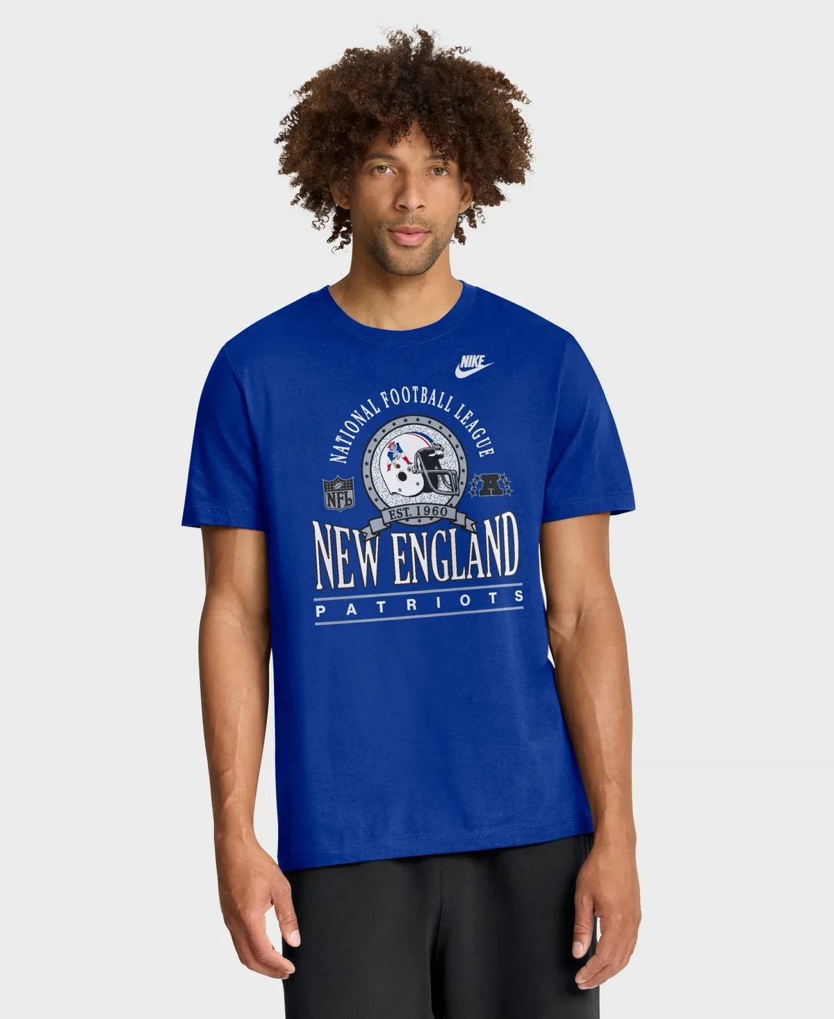 New England Patriots Rewind Team Spirit Essential Cotton T-Shirt by Nike