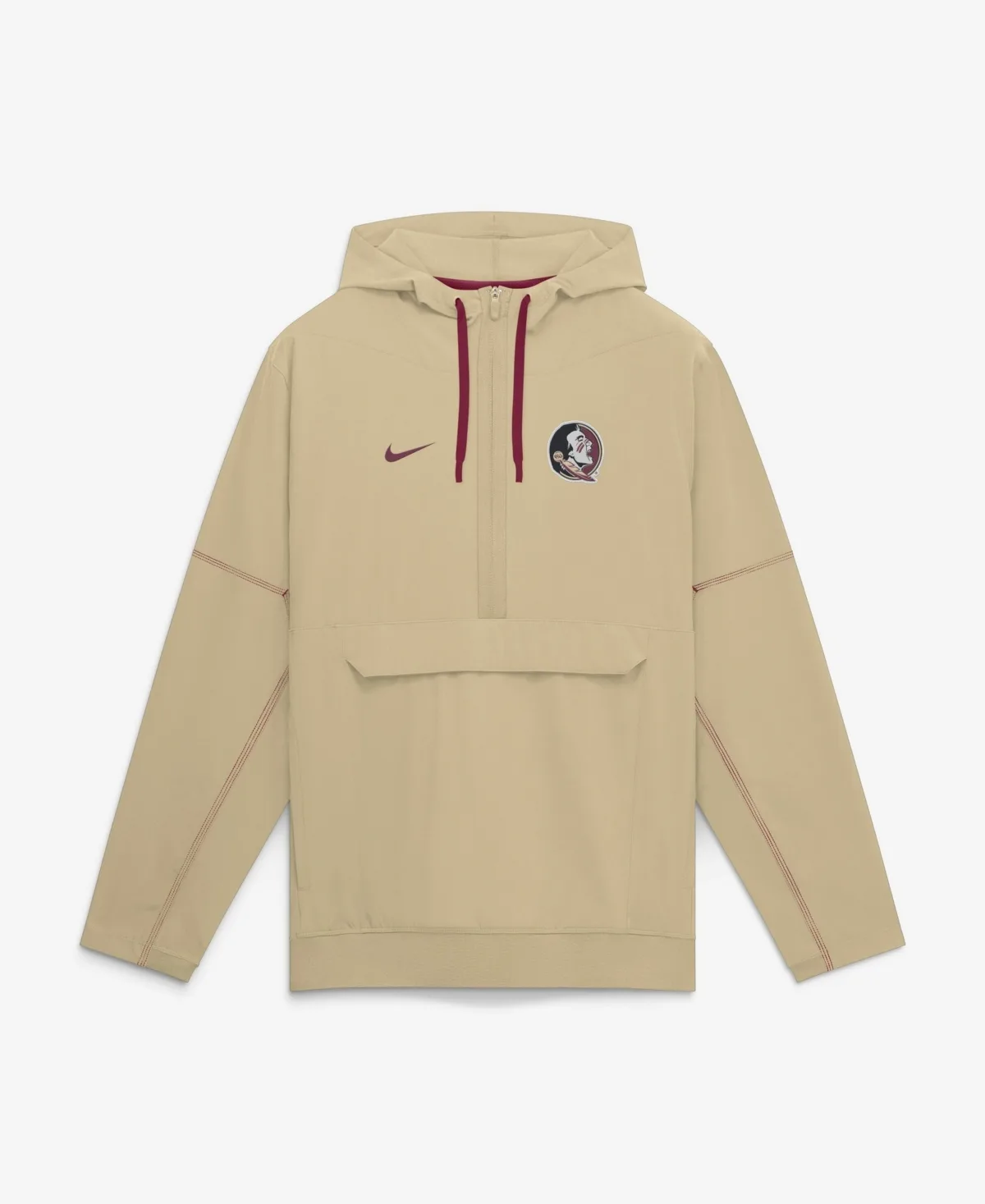 Florida State Seminoles 2026 Sideline Anorak Half-Zip Hooded Jacket by Nike