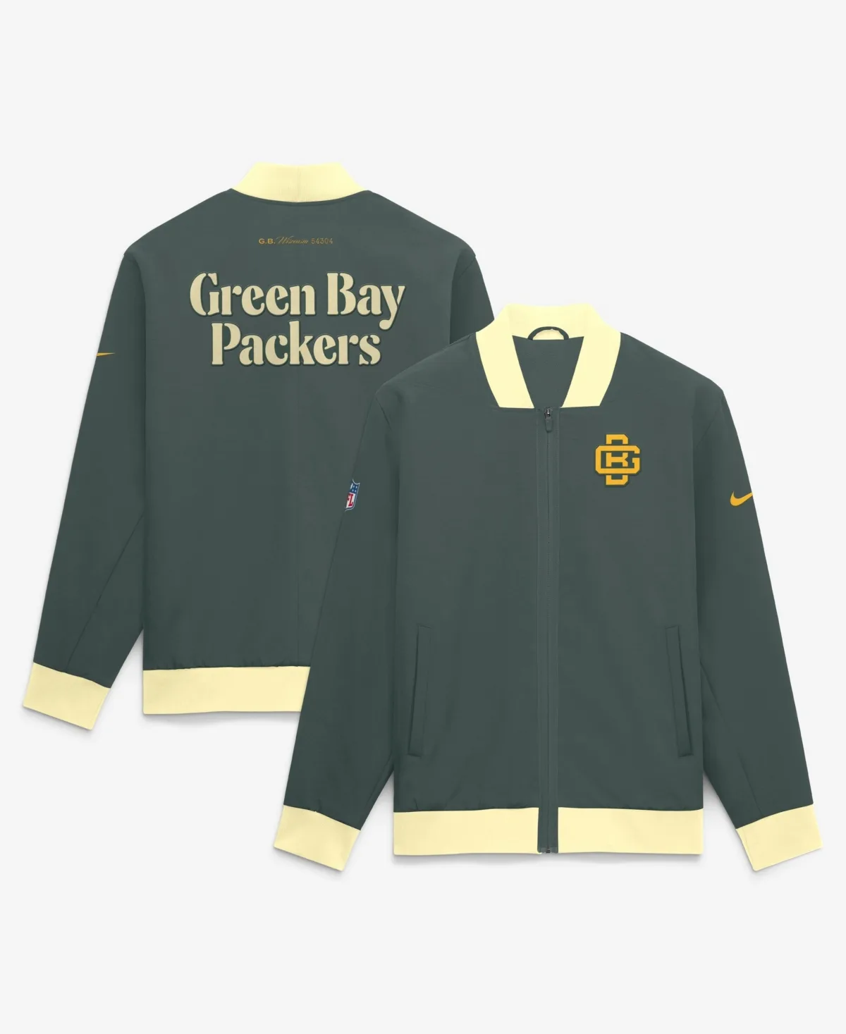 Bay Packers 2026 Rivalries Collection Sideline Bomber Jacket by Nike