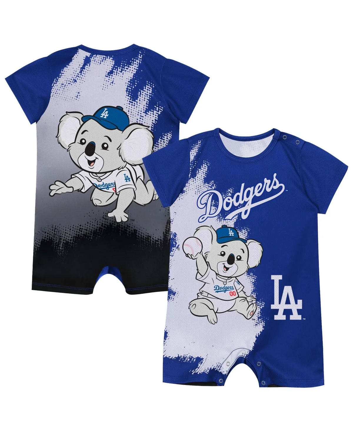 Los Angeles Dodgers Baby Mascot Short-Sleeve Bodysuit by Outerstuff