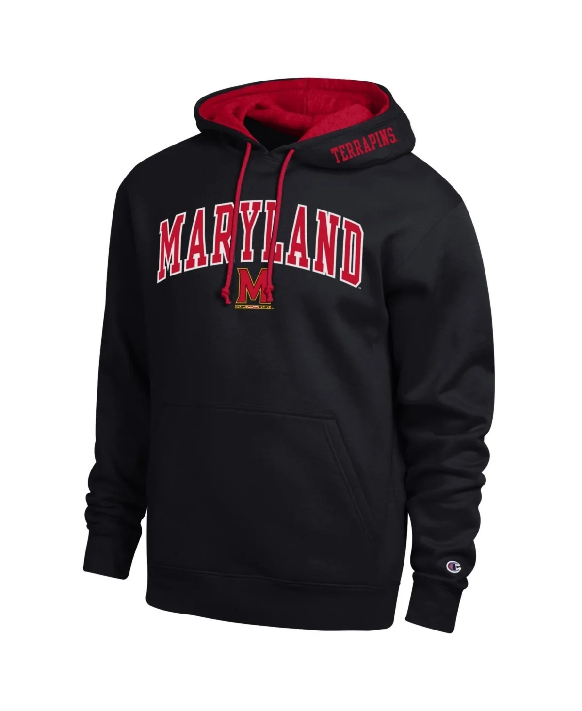 Maryland Terrapins Arch Tackle Twill Graphic Midweight Hoodie by Champion