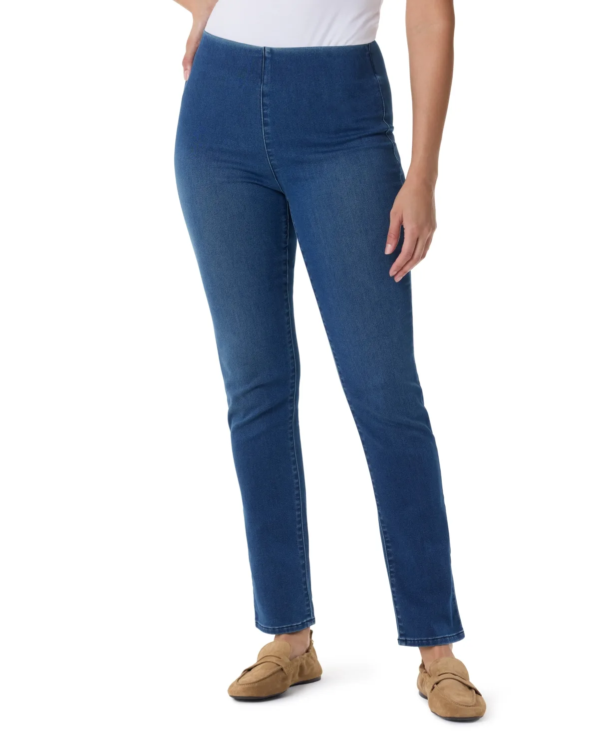 Amanda Pull-On High-Rise Slim Jeans by Gloria Vanderbilt