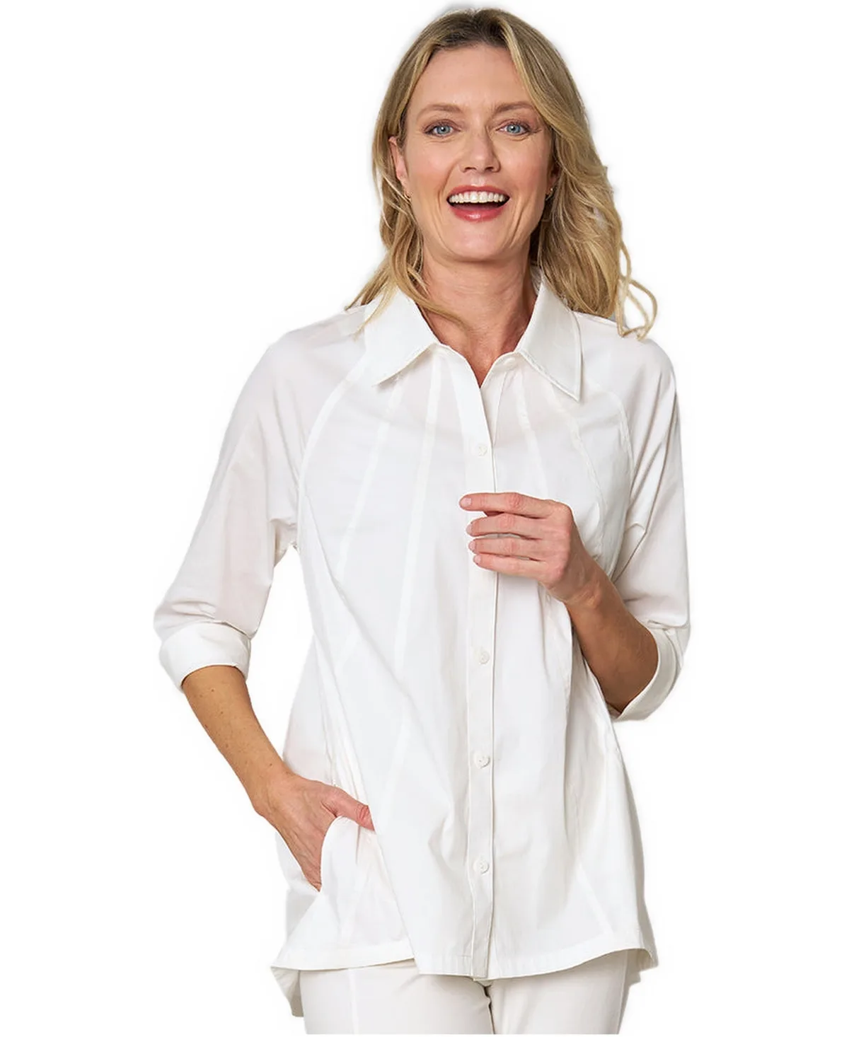 Back Shirring Detail Rhapsody Shirt by Stella Carakasi