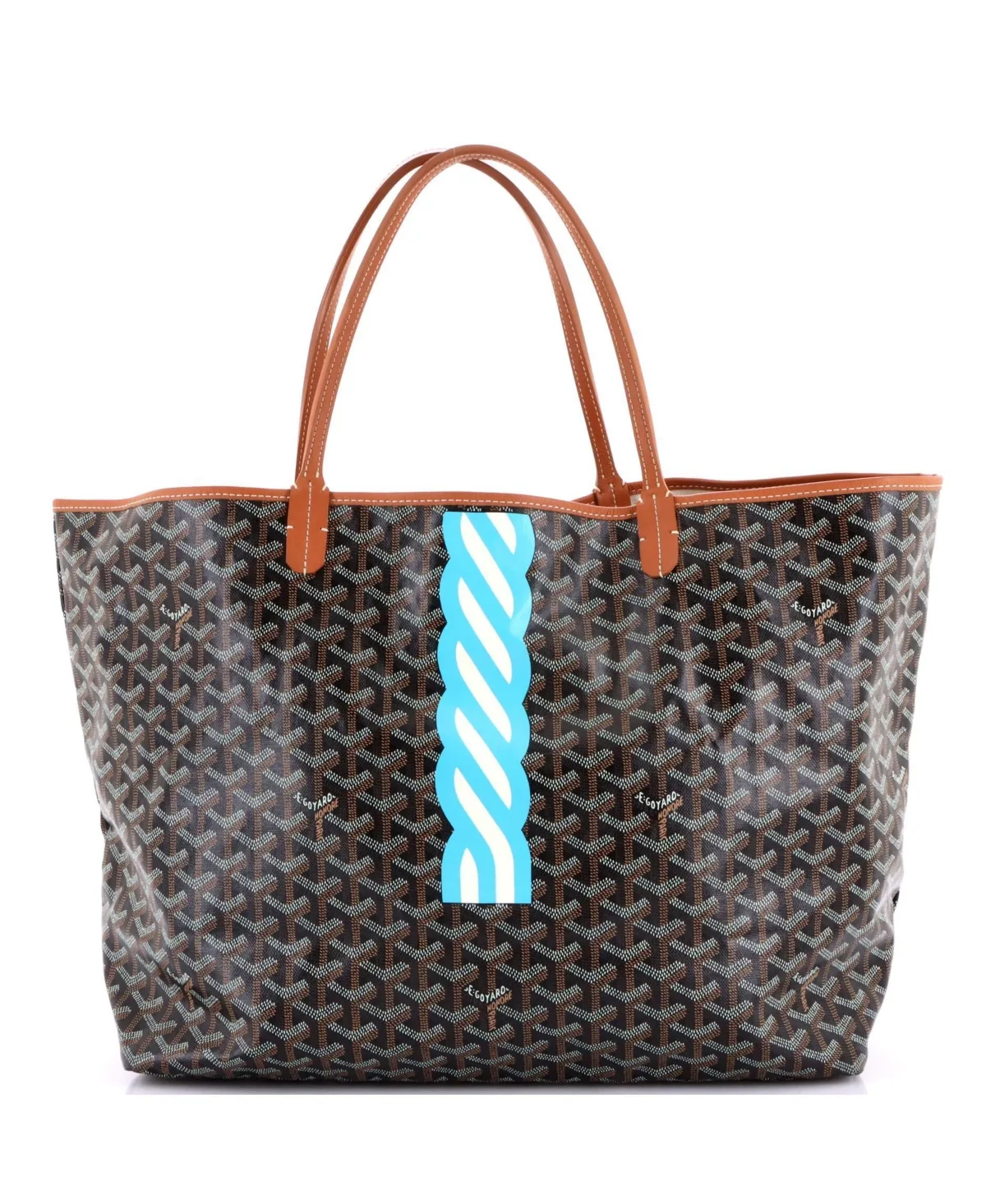 Pre-Owned Goyard Gm Saint Louis Tote Printed Coated Canvas by Pre Owned Goyard