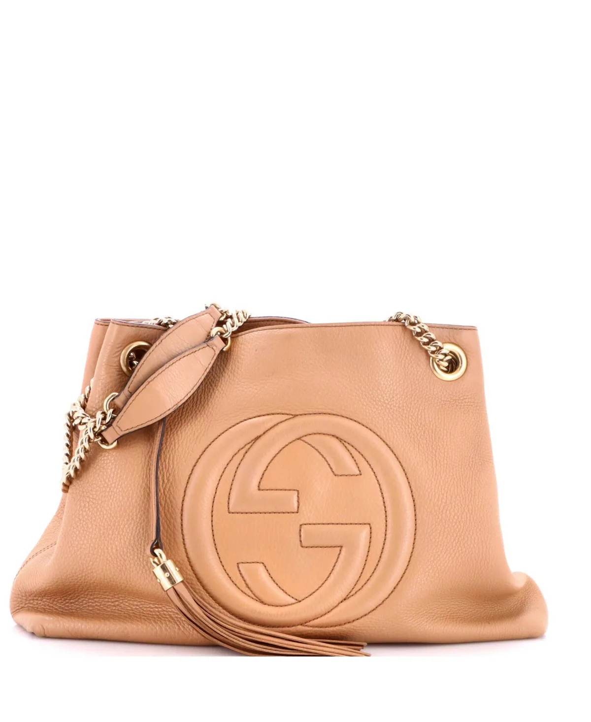 Pre-Owned Gucci Medium Soho Chain Strap Shoulder Bag Leather