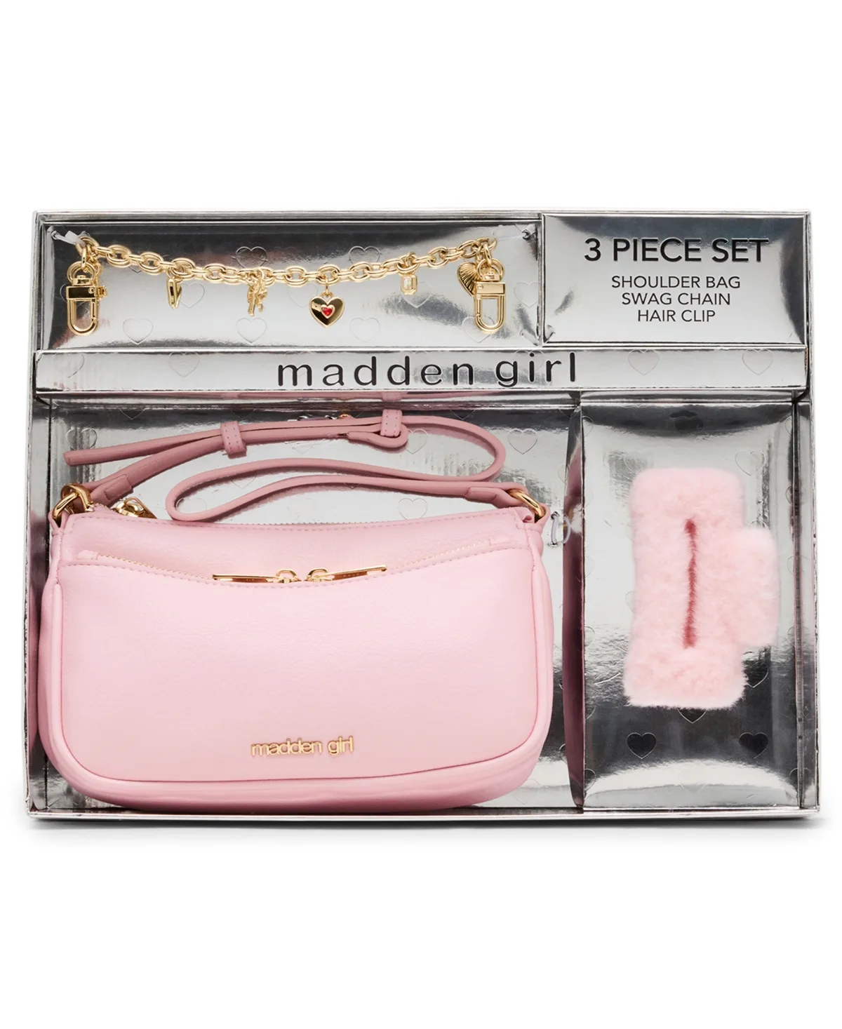 3-Piece Crossbody Faux Leather Shoulder Bag by Madden Girl