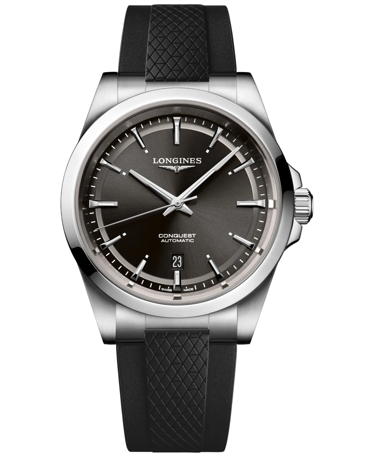 Longines Conquest Automatic Rubber Watch 41mm by Longines