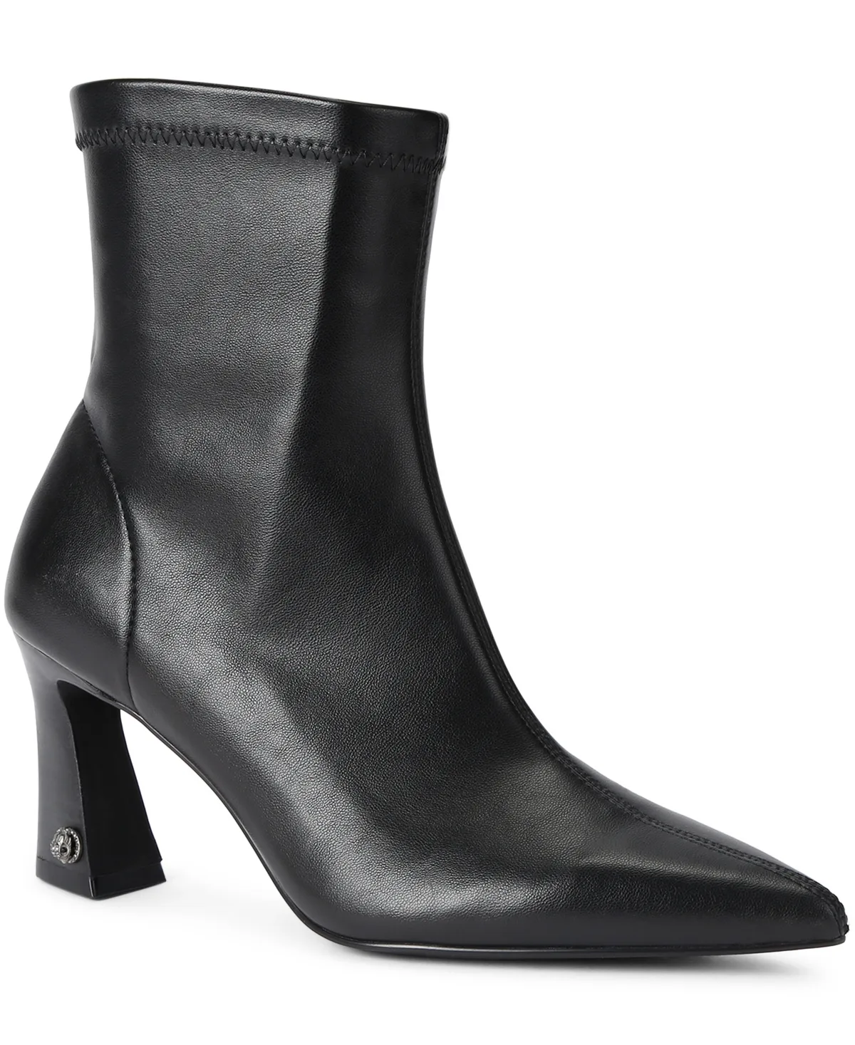 Chelsea Block Heel Pointed Toe Ankle Booties