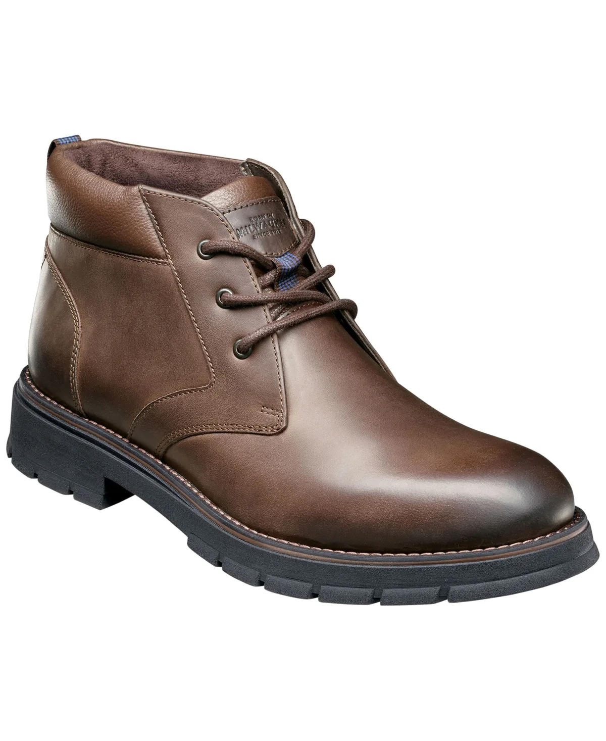 Briggs Plain Toe Chukka Leather Boots