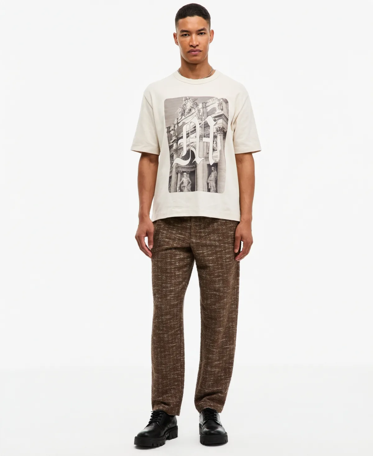 Textured Tweed Pull-On Pants by Mode of One