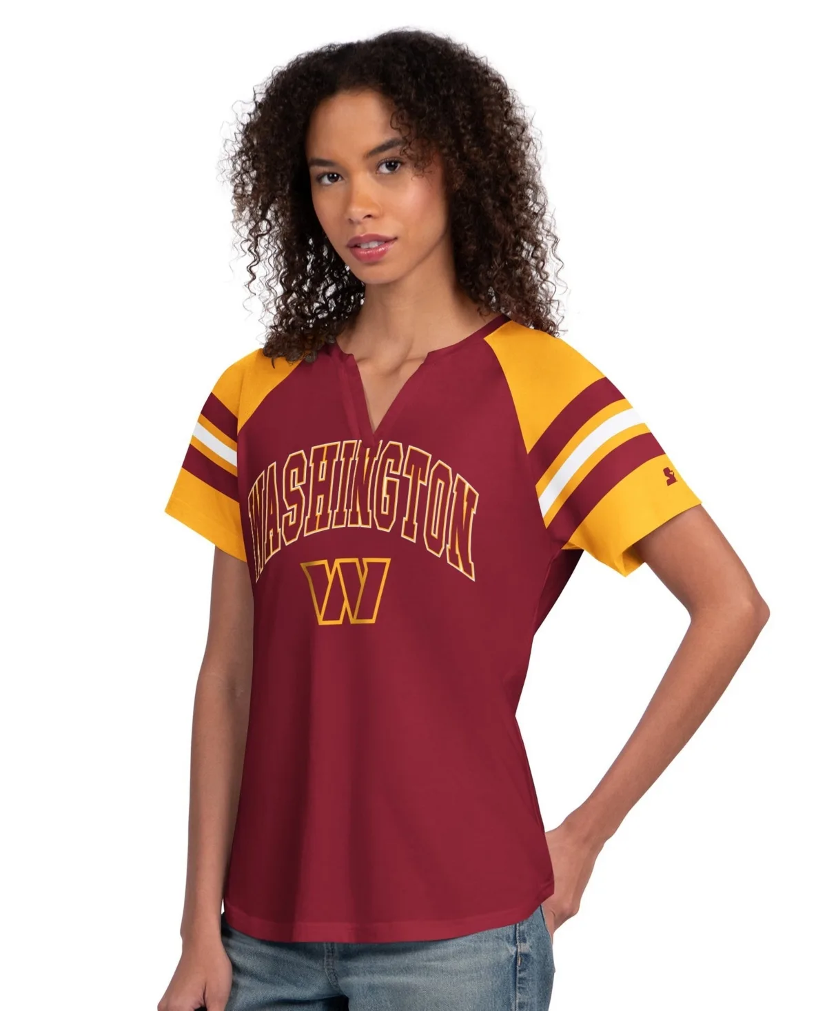 Washington Commanders Game on Notch Neck Raglan T-Shirt by Starter