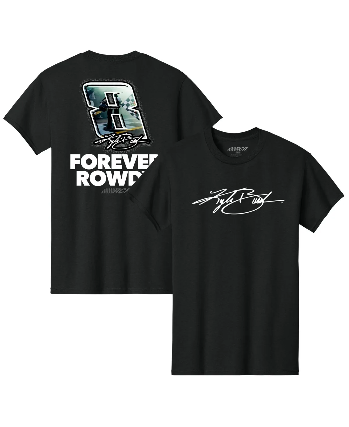 Kyle Busch Forever Rowdy Screen-Print Graphic T-Shirt by Classic Ink