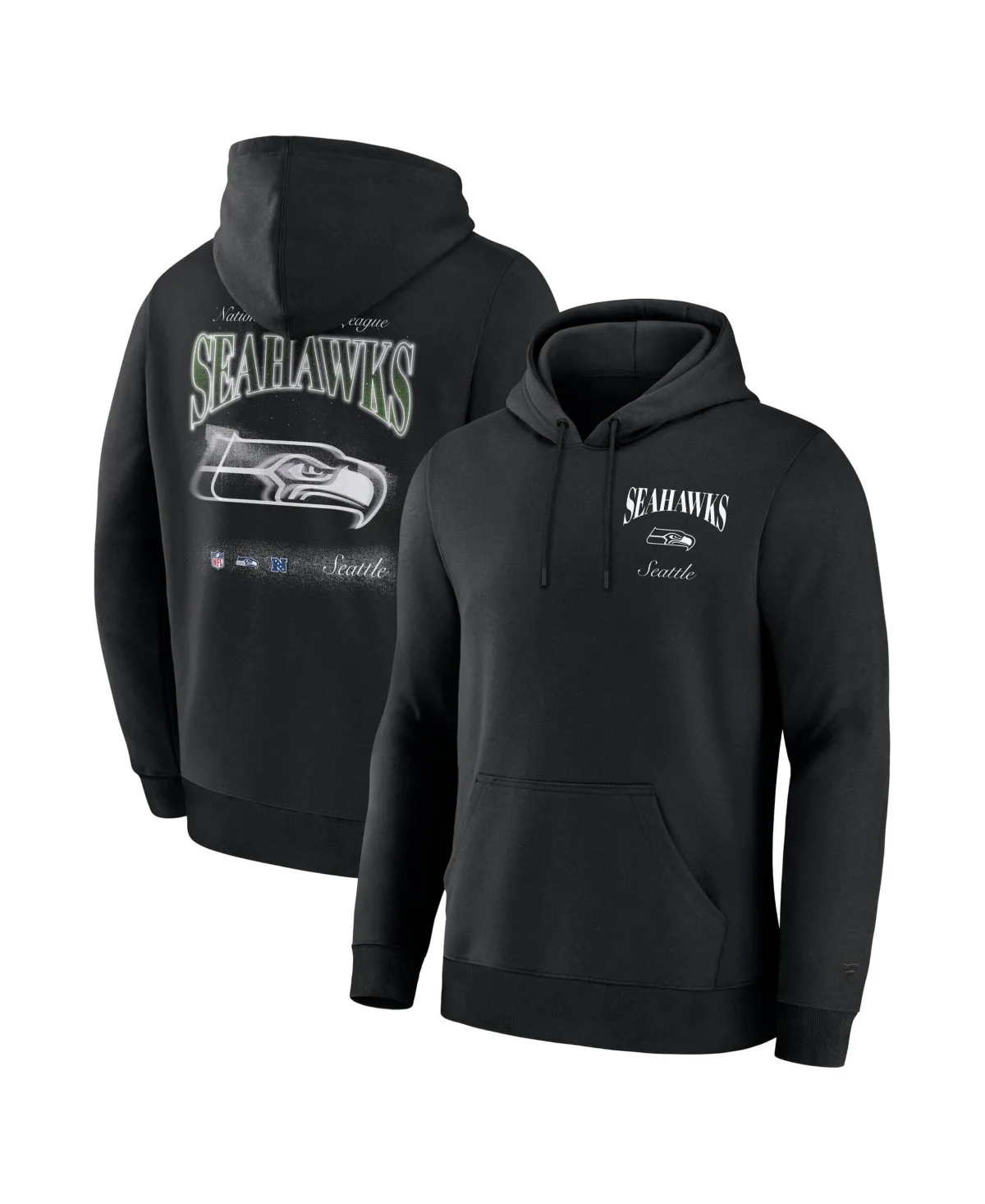 Seattle Seahawks Nightfall Long Sleeve Fleece Hoodie by Fanatics