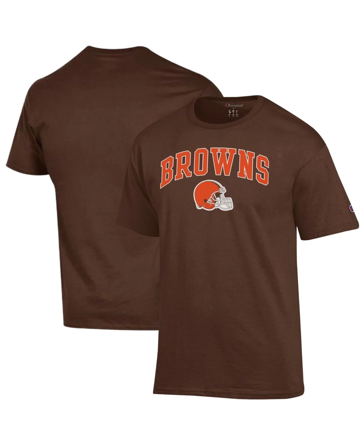 Cleveland Browns Arch Over Logo Graphic Crewneck T-Shirt by Champion