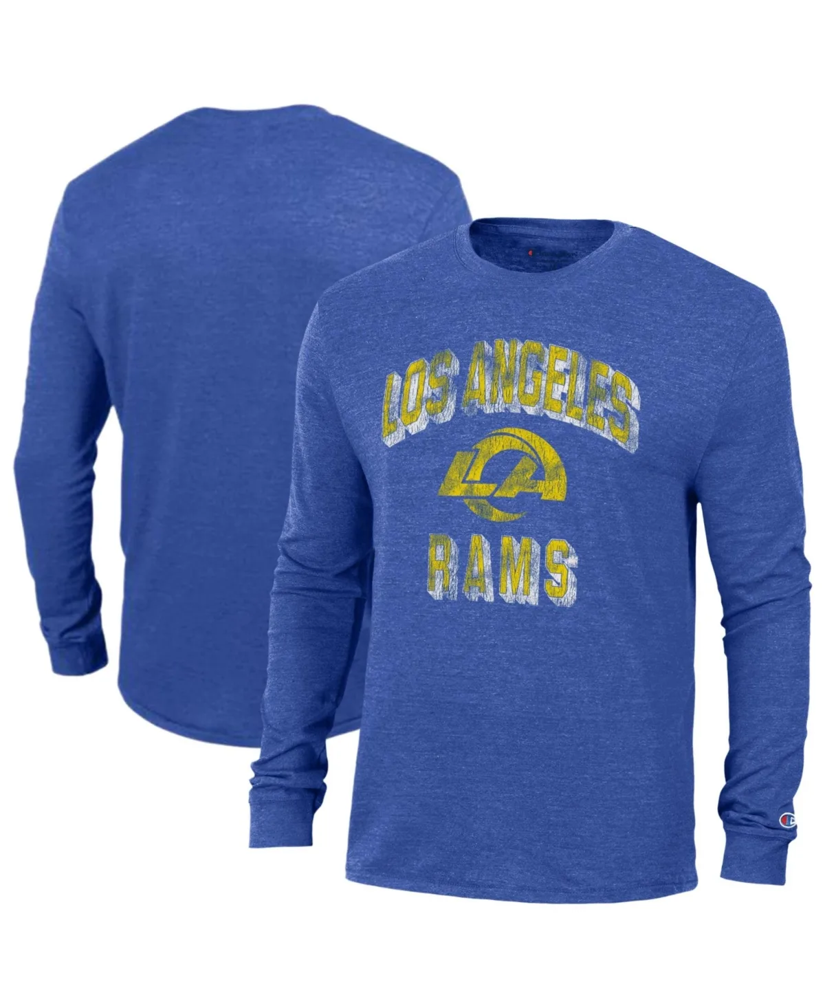 Los Angeles Rams Ultimate Long-Sleeve Graphic Tri-Blend T-Shirt by Champion