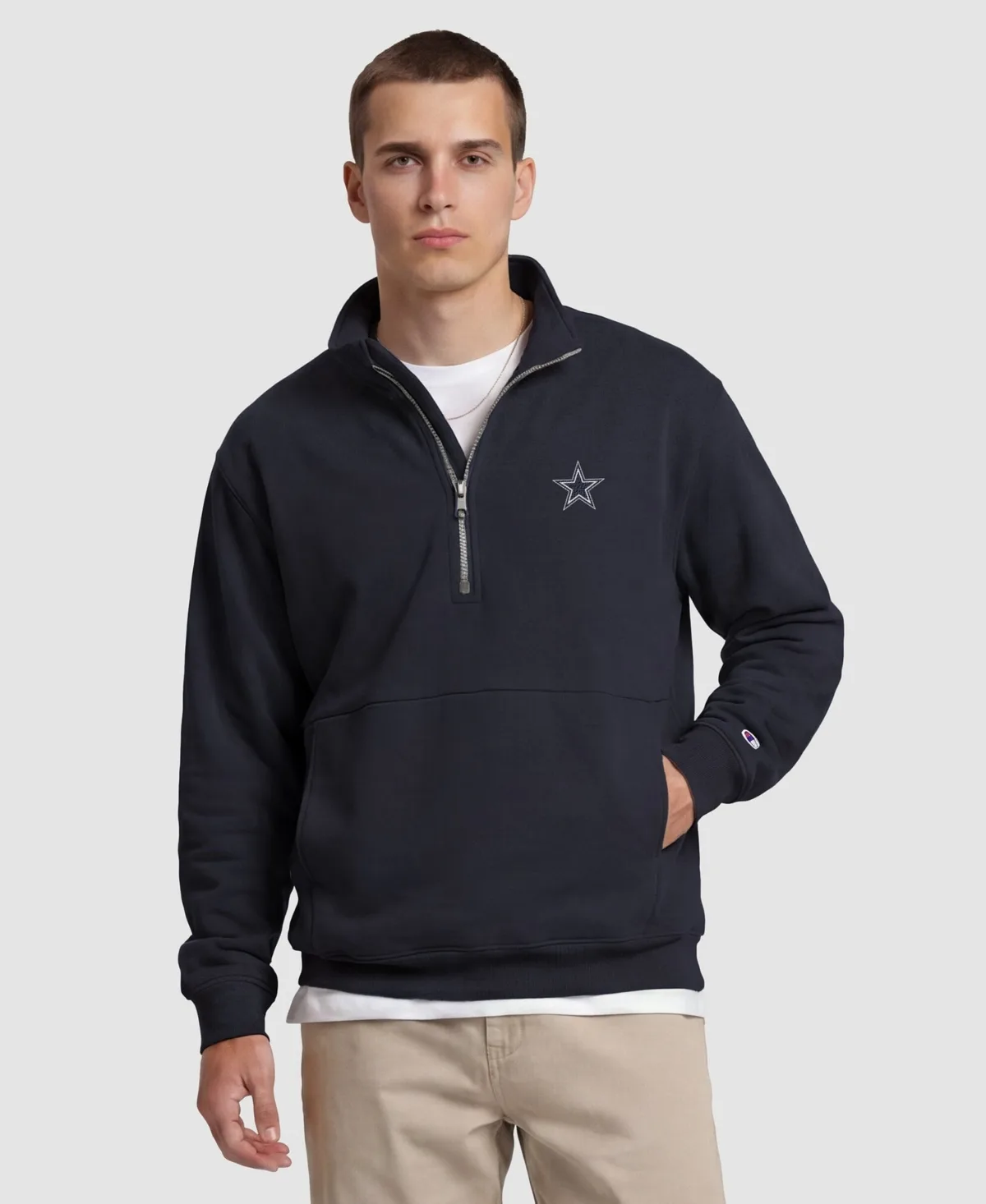 Dallas Cowboys Quarter-Zip Pullover by Champion