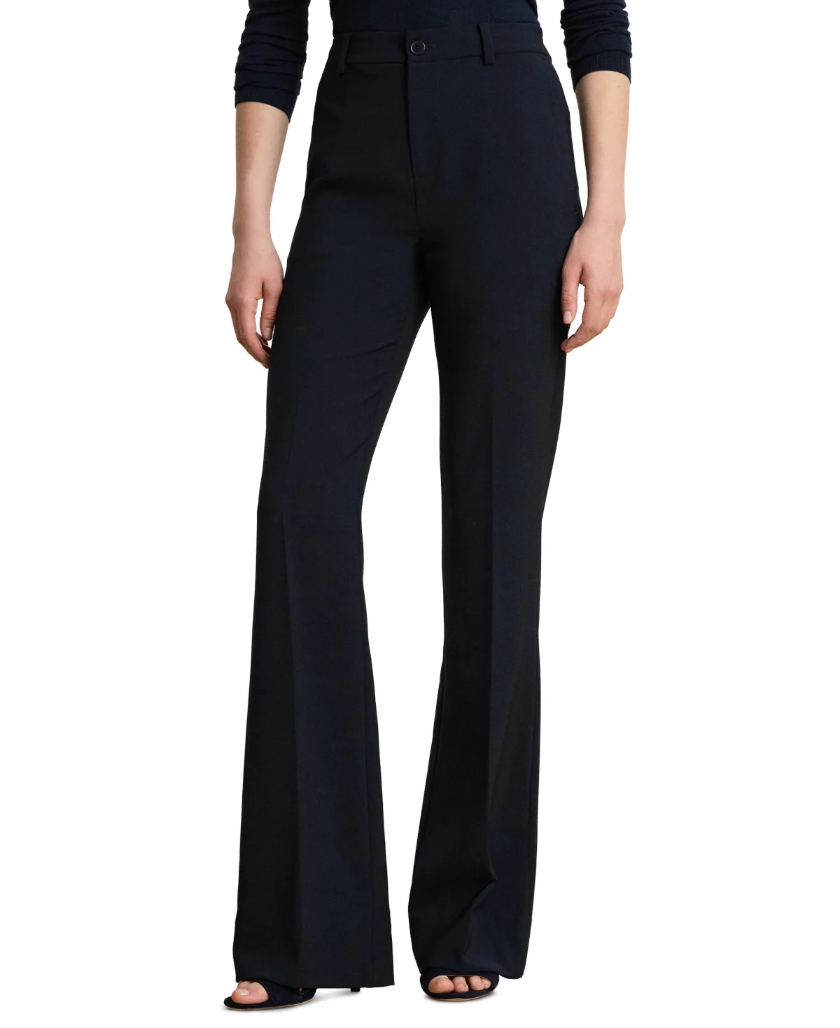 Lauren Ralph Lauren Linley Wide-Leg Stretch Crepe Pants by Ralph Lauren