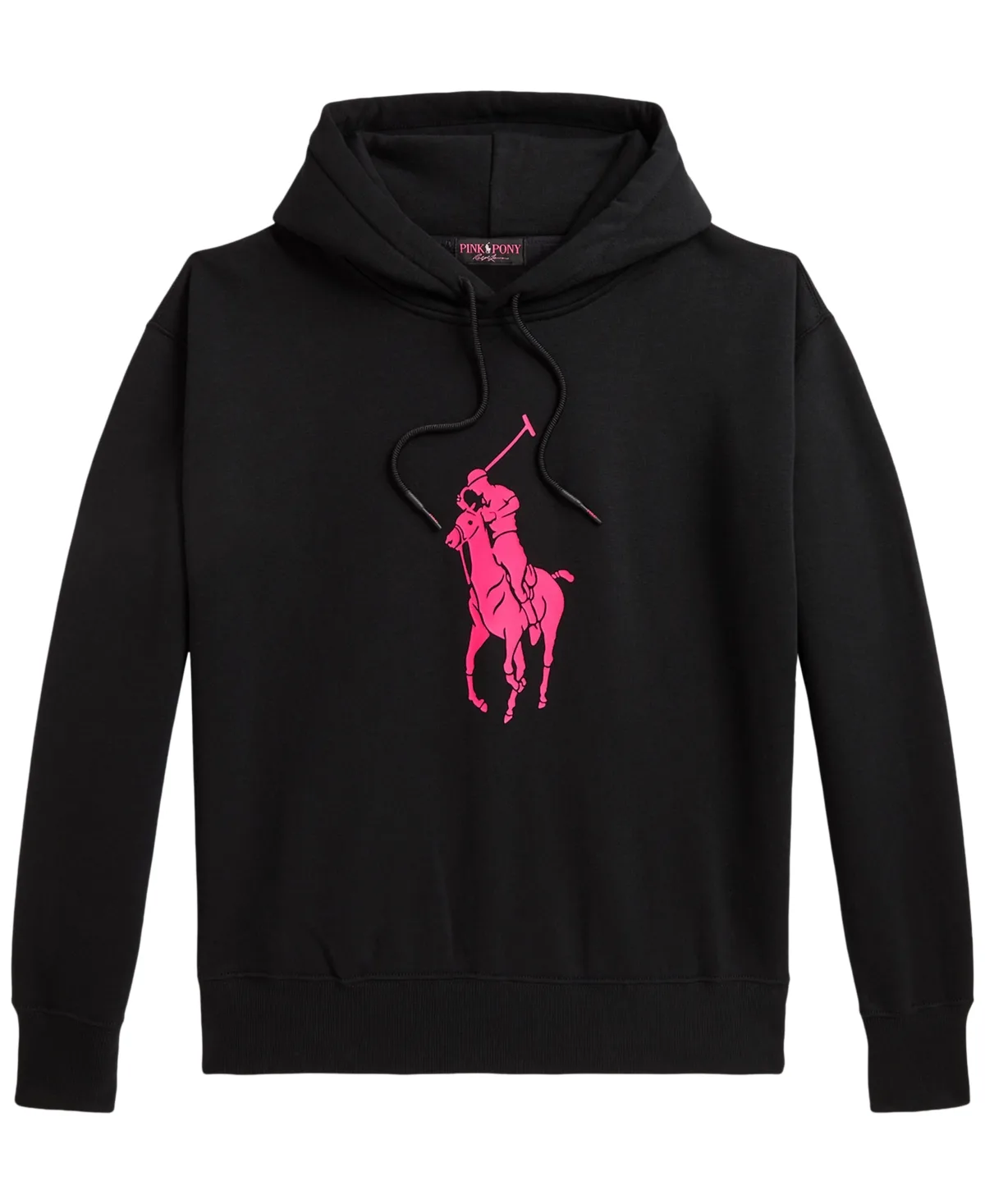 Pink Pony Fleece Long-Sleeve Hoodie