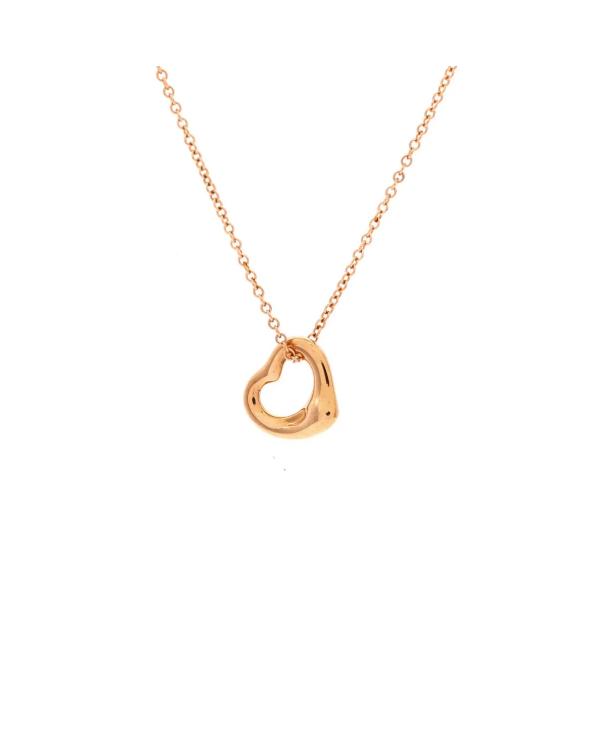 Pre-Owned Tiffany and Co Elsa Peretti Open Heart Pendant Necklace by Tiffany & Co.