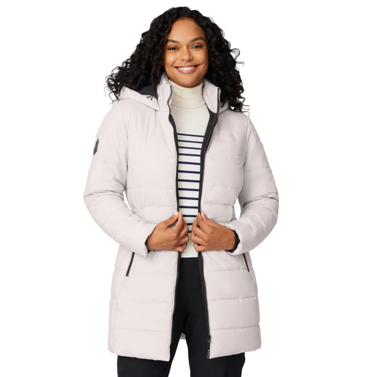 Cirrus Quilted Puffer Hooded Jacket by Free Country