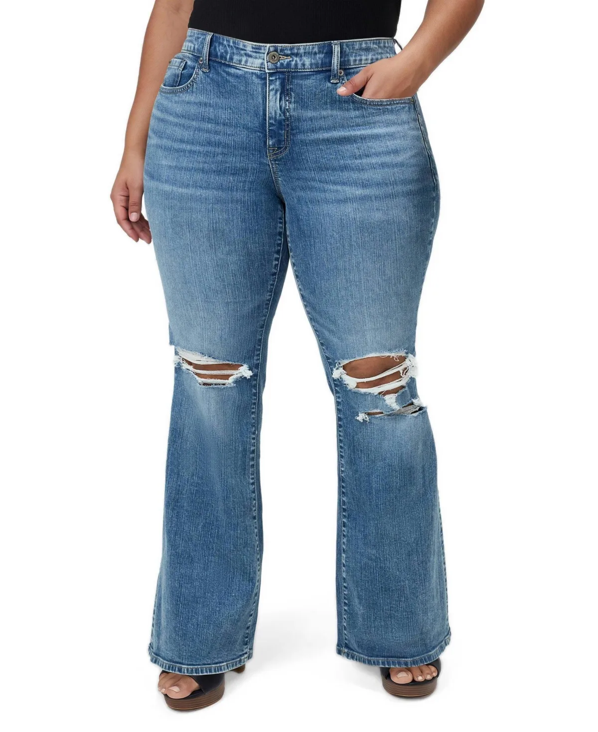Perfect Super-Flare Mid-Rise Jeans by Torrid