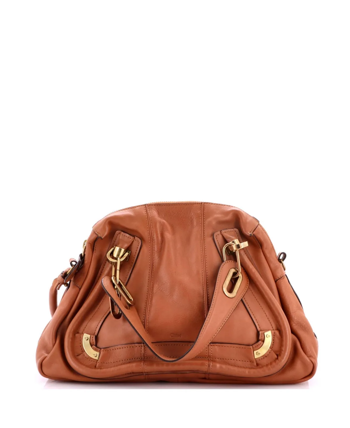 Pre-Owned Chloe Medium Paraty Tassel Top Handle Bag Leather by Chloé