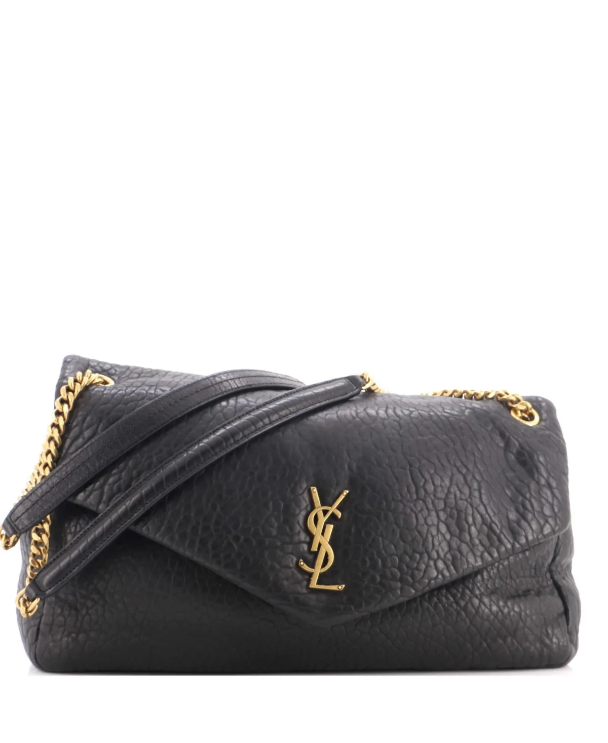 Pre-Owned Saint Laurent Large Calypso Flap Bag Leather by Saint Laurent