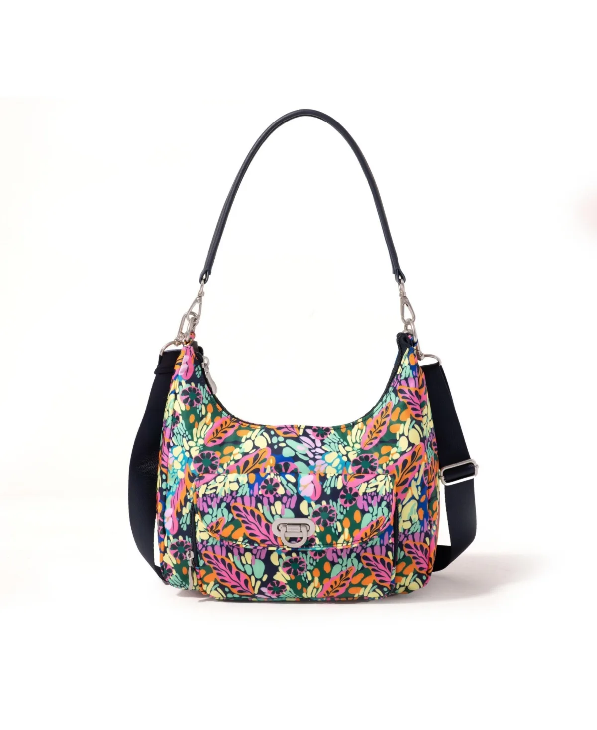 Coastal Flip Lock Half Moon Bag by Baggallini