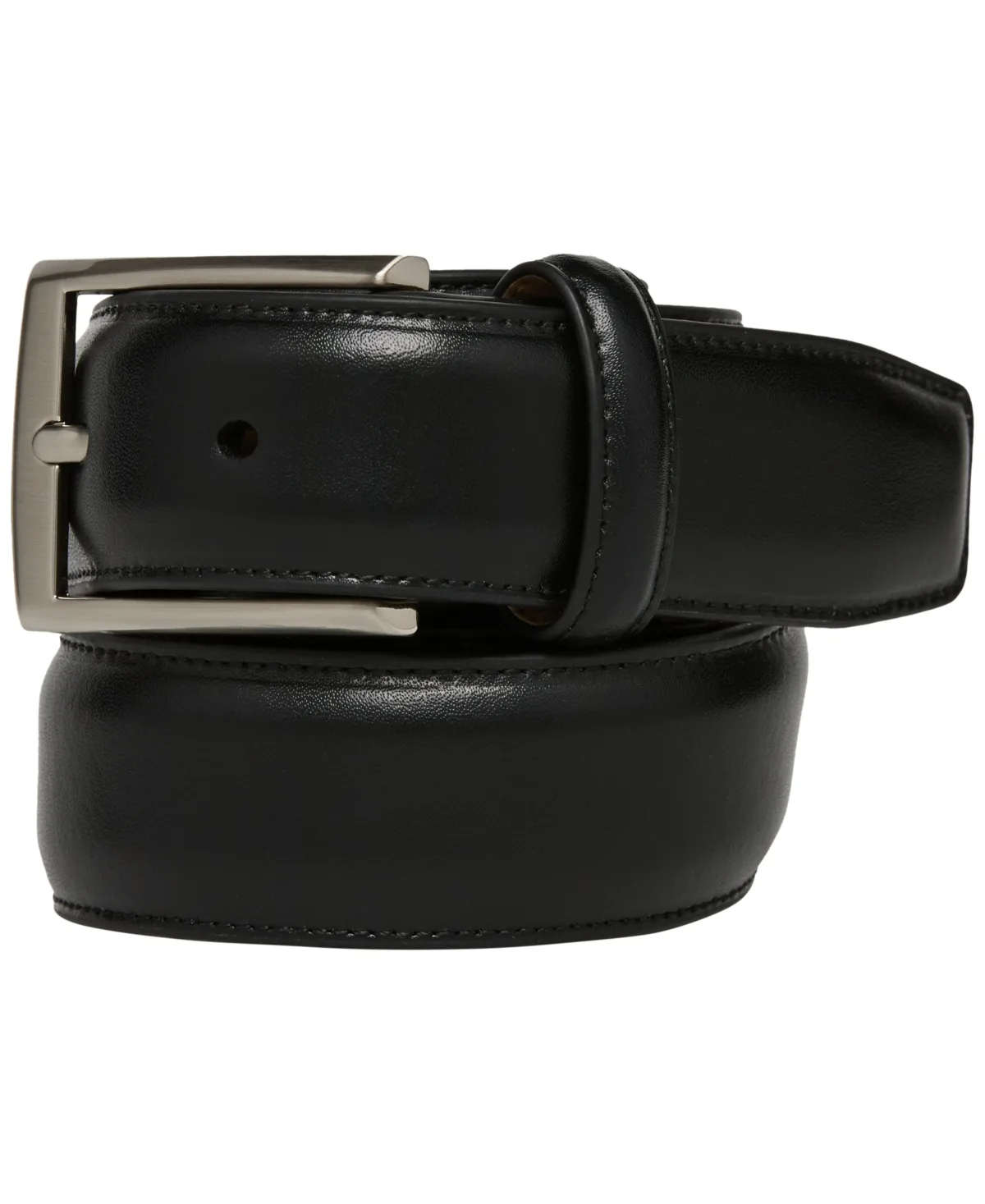 Portfolio Casual Plain 32MM Faux Leather Belt