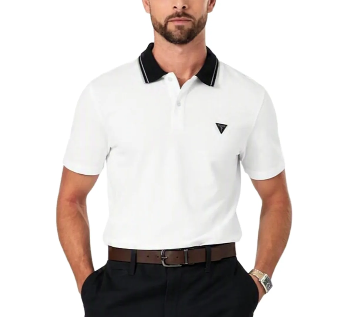Stretch Pique Slim-Fit Polo Shirt by GUESS