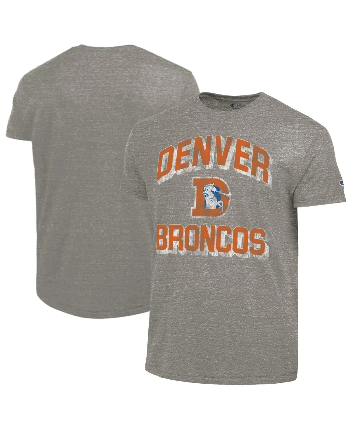 Denver Broncos Ultimate Tri-Blend Distressed T-Shirt by Champion